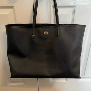 Tory Burch large black tote.